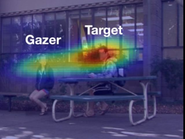 Saccade endpoint following the dynamic gaze of others